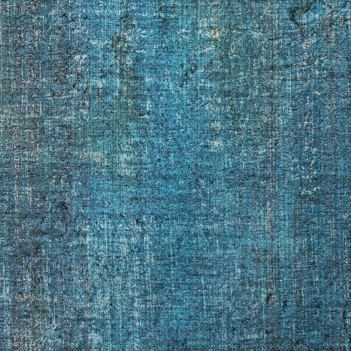 9' X 12' Blue And Gray Striped Shag Washable Area Rug With UV Protection - HomeRoots - Flyclothing LLC
