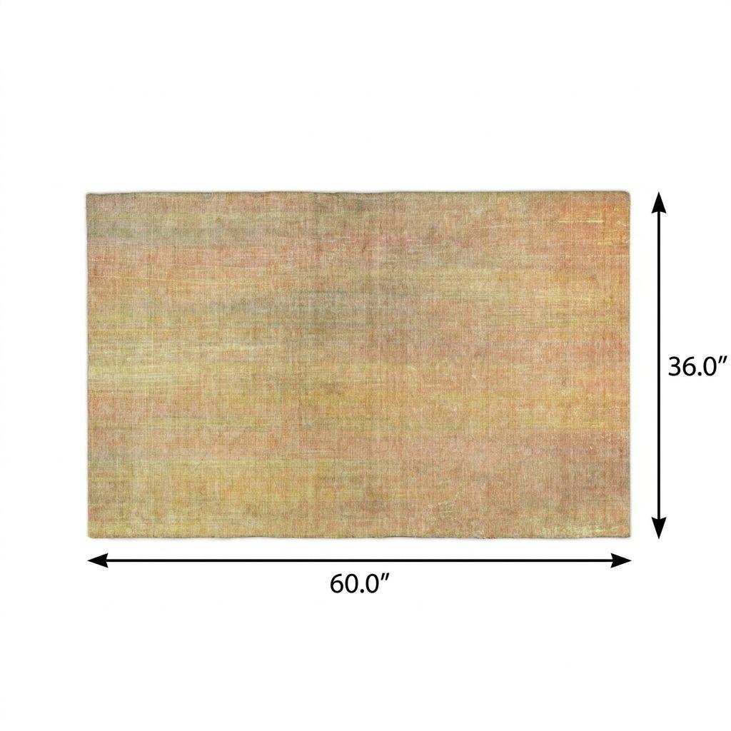 3' X 5' Blush And Gold Striped Shag Washable Area Rug With UV Protection - HomeRoots - Flyclothing LLC