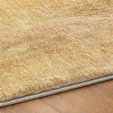5' X 8' Blush And Gold Striped Shag Washable Area Rug With UV Protection - HomeRoots - Flyclothing LLC