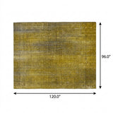 8' X 10' Chocolate And Brown Striped Shag Washable Area Rug With UV Protection - HomeRoots - Flyclothing LLC