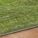 10' X 14' Green And Gray Striped Shag Washable Area Rug With UV Protection - HomeRoots - Flyclothing LLC