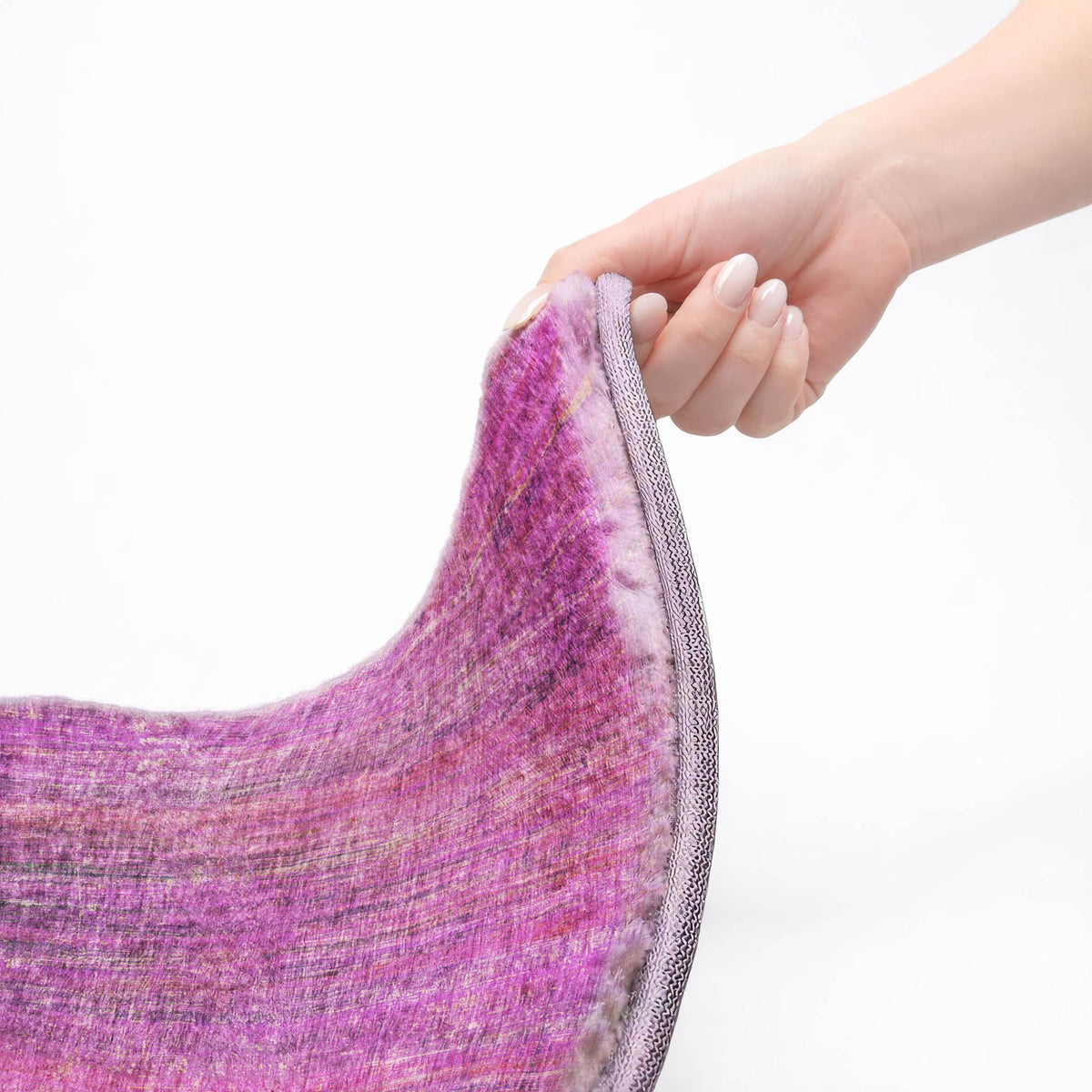 5' X 8' Lilac And Purple Striped Shag Washable Area Rug With UV Protection - HomeRoots - Flyclothing LLC