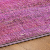 9' X 12' Lilac And Purple Striped Shag Washable Area Rug With UV Protection - HomeRoots - Flyclothing LLC