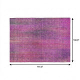 9' X 12' Lilac And Purple Striped Shag Washable Area Rug With UV Protection - HomeRoots - Flyclothing LLC