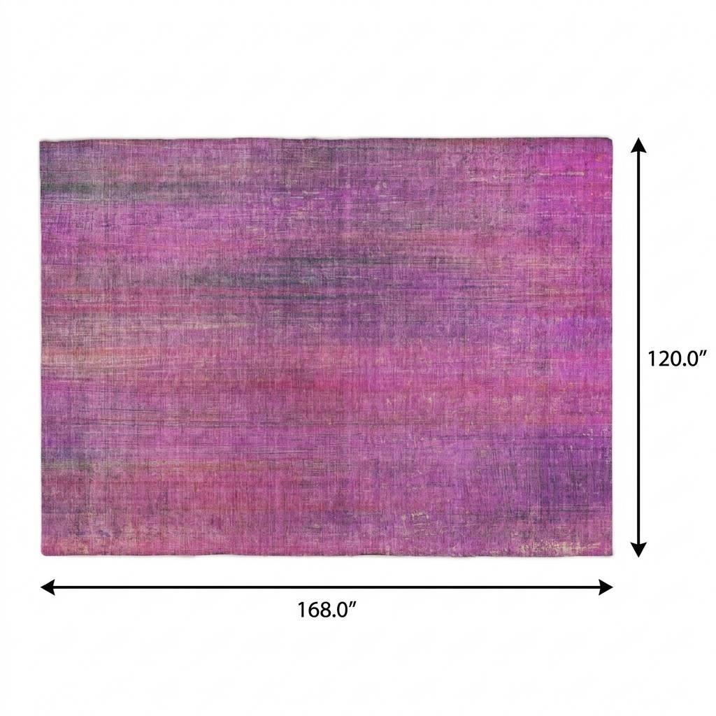 10' X 14' Lilac And Purple Striped Shag Washable Area Rug With UV Protection - HomeRoots - Flyclothing LLC