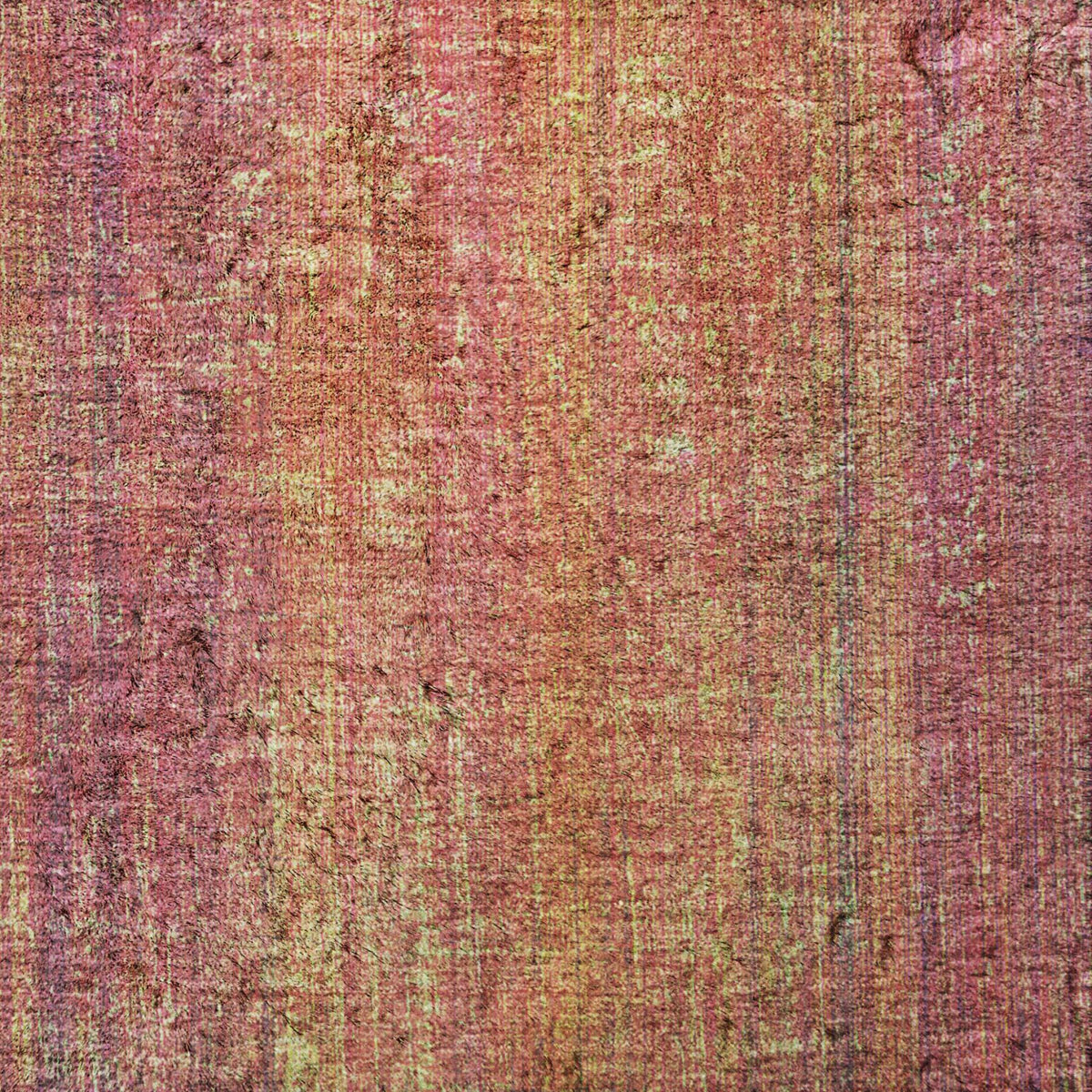 9' X 12' Red And Gold Striped Shag Washable Area Rug With UV Protection - HomeRoots - Flyclothing LLC