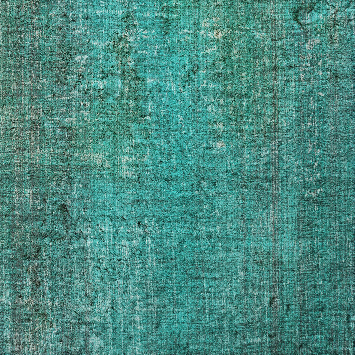 10' X 14' Teal And Gray Striped Shag Washable Area Rug With UV Protection - HomeRoots - Flyclothing LLC