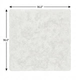8' Green And Ivory Abstract Shag Washable Round Rug With UV Protection - HomeRoots - Flyclothing LLC