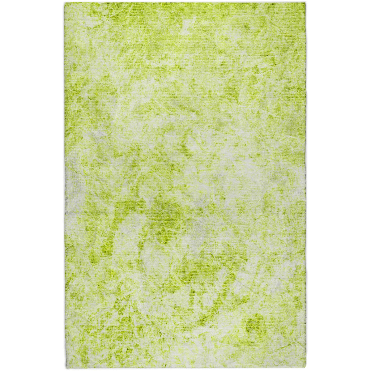 10' X 14' Green And Ivory Abstract Shag Washable Area Rug With UV Protection - HomeRoots - Flyclothing LLC