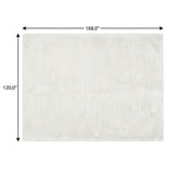 10' X 14' Green And Ivory Abstract Shag Washable Area Rug With UV Protection - HomeRoots - Flyclothing LLC