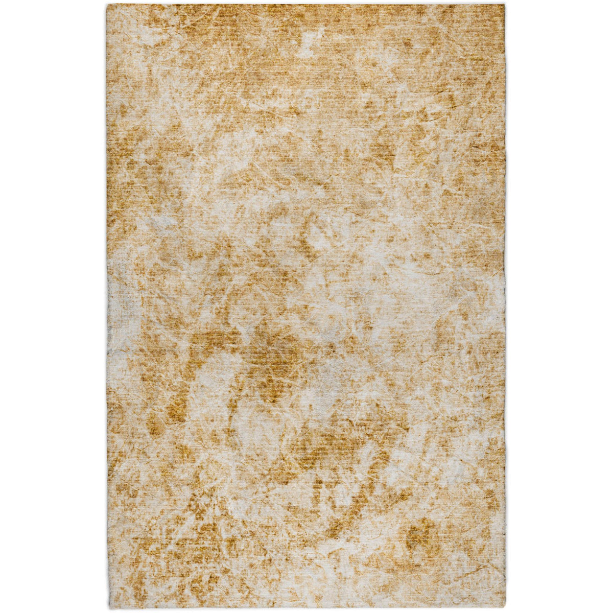 3' X 5' Beige And Ivory Abstract Shag Washable Area Rug With UV Protection - HomeRoots - Flyclothing LLC