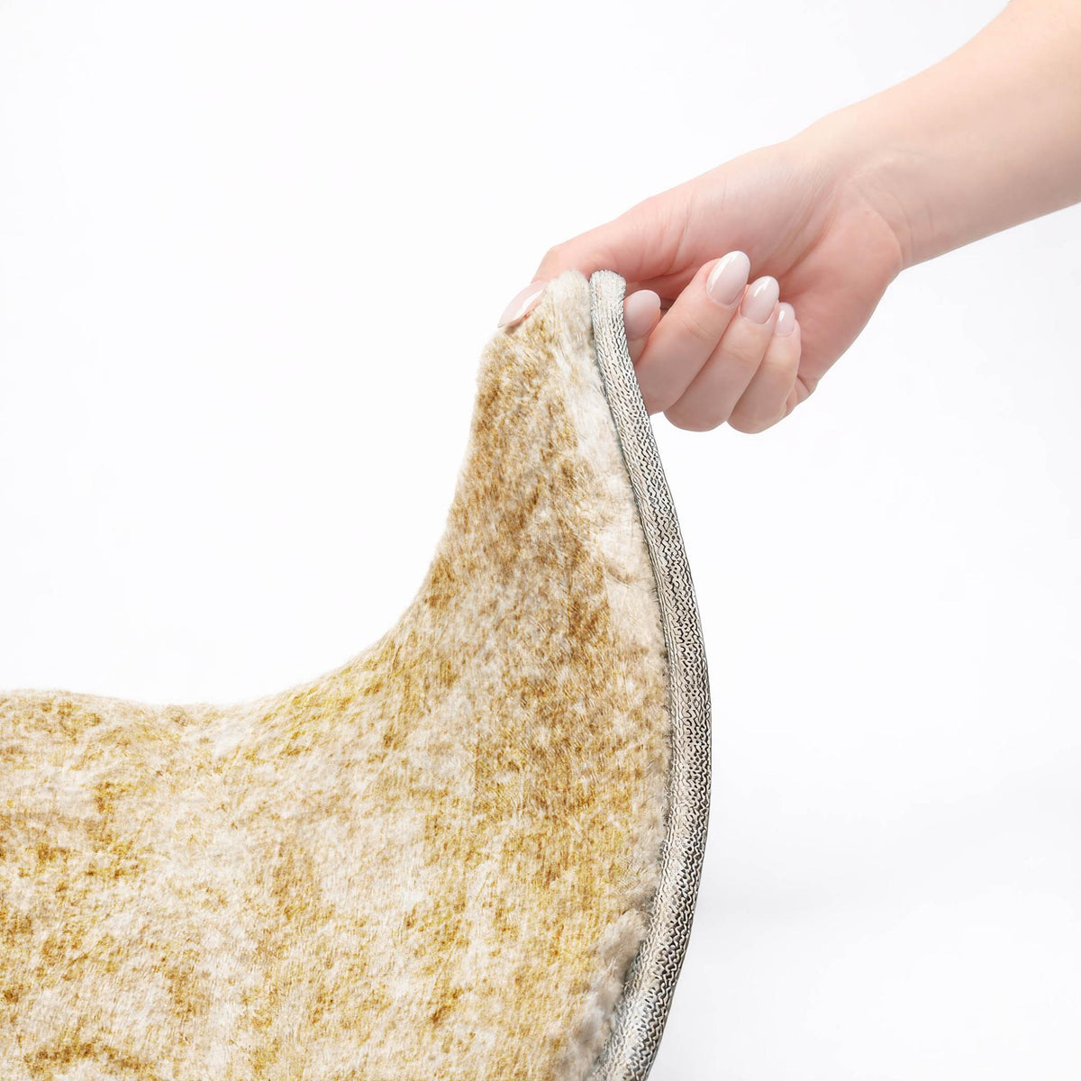 3' X 5' Beige And Ivory Abstract Shag Washable Area Rug With UV Protection - HomeRoots - Flyclothing LLC