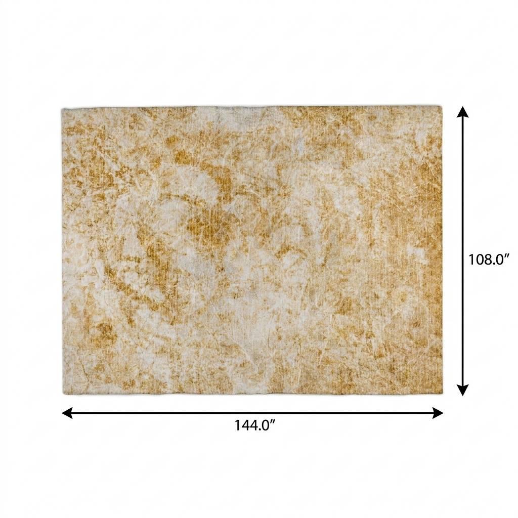 9' X 12' Beige And Ivory Abstract Shag Washable Area Rug With UV Protection - HomeRoots - Flyclothing LLC