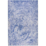 3' X 5' Blue And Ivory Abstract Shag Washable Area Rug With UV Protection - HomeRoots - Flyclothing LLC