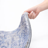 9' X 12' Blue And Ivory Abstract Shag Washable Area Rug With UV Protection - HomeRoots - Flyclothing LLC