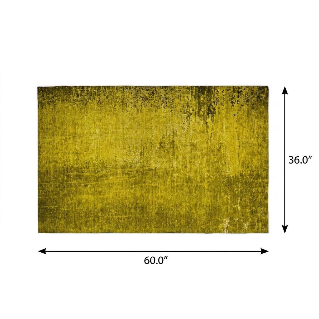 3' X 5' Gold And Gray Abstract Shag Washable Area Rug With UV Protection - HomeRoots - Flyclothing LLC