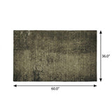 3' X 5' Gray And Charcoal Abstract Shag Washable Area Rug With UV Protection - HomeRoots - Flyclothing LLC