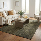 5' X 8' Gray And Charcoal Abstract Shag Washable Area Rug With UV Protection - HomeRoots - Flyclothing LLC