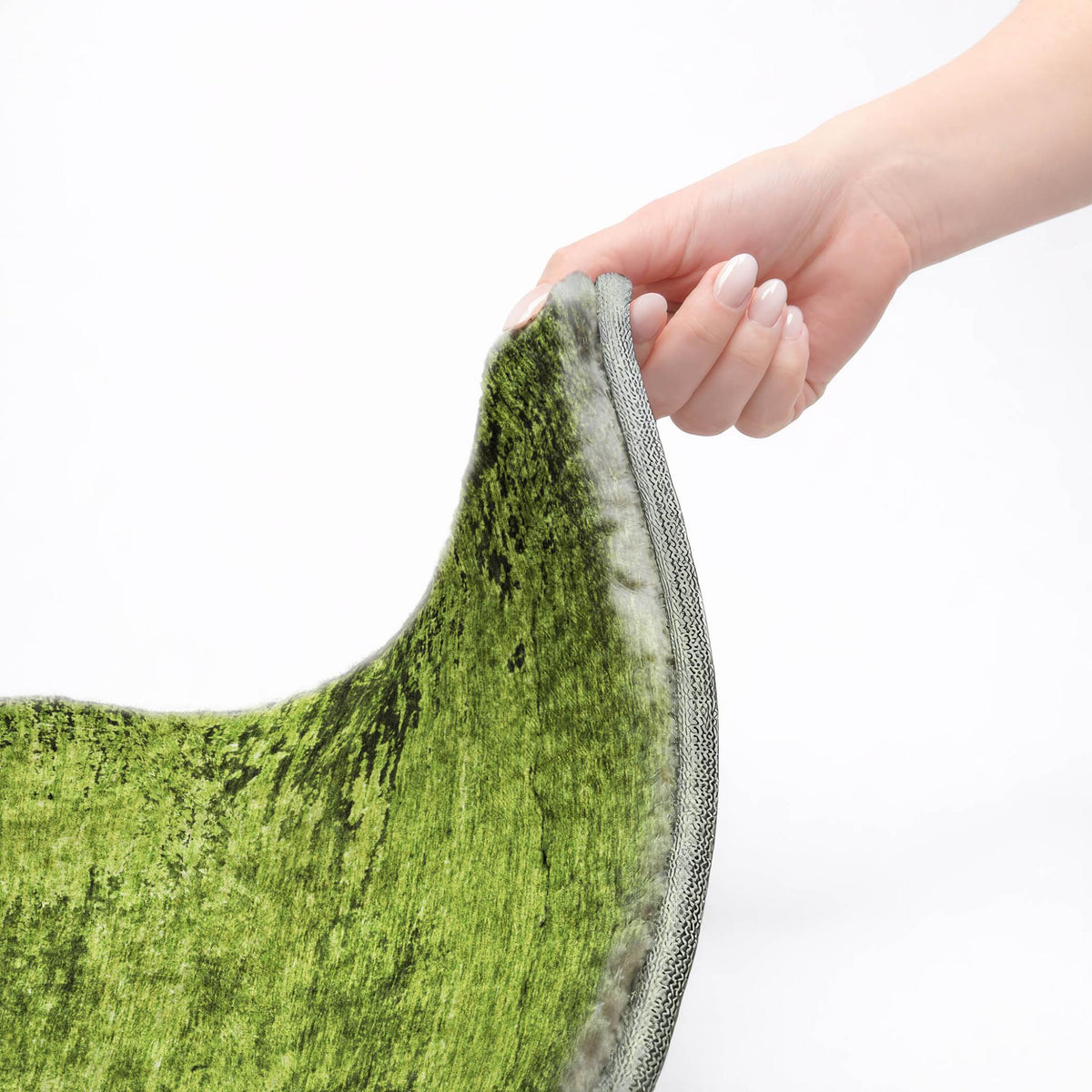 10' X 14' Green And Charcoal Abstract Shag Washable Area Rug With UV Protection - HomeRoots - Flyclothing LLC