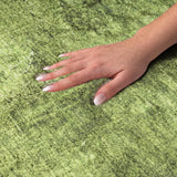 10' X 14' Green And Charcoal Abstract Shag Washable Area Rug With UV Protection - HomeRoots - Flyclothing LLC