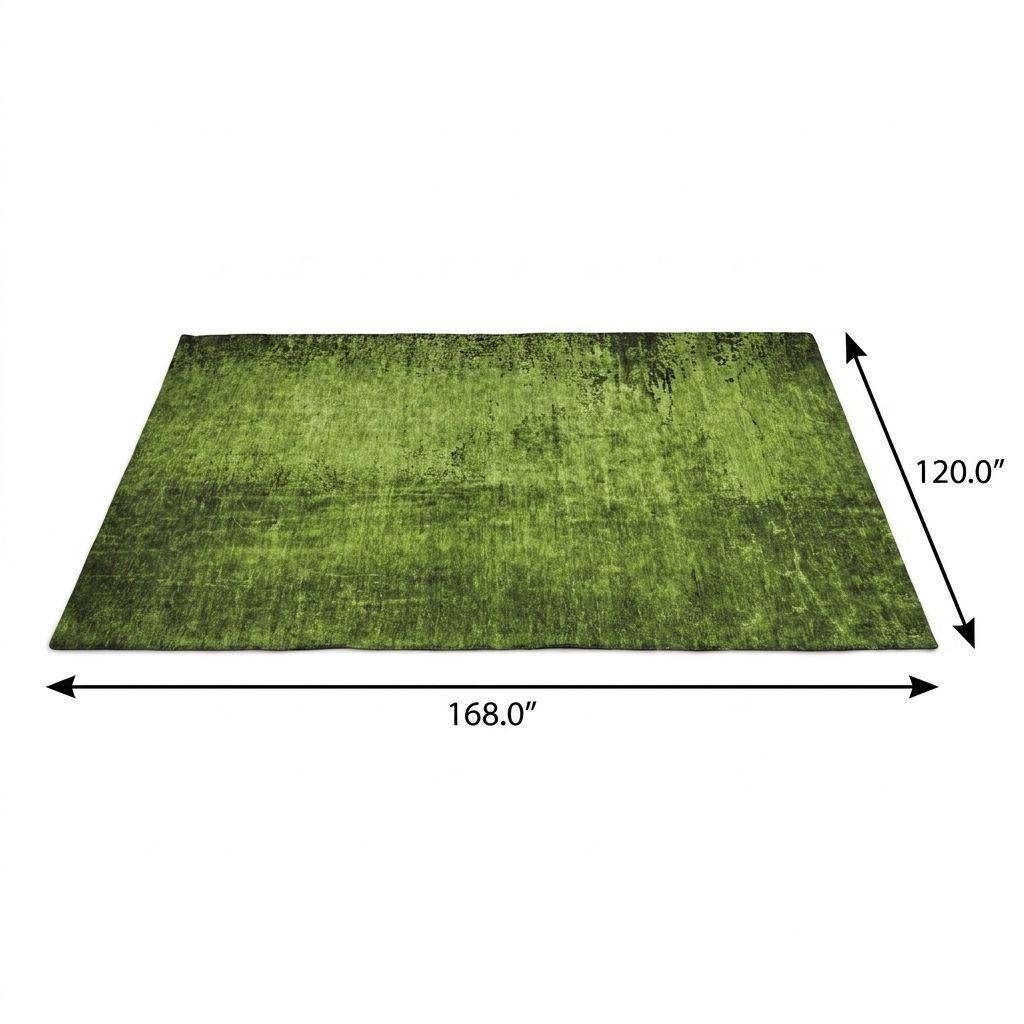 10' X 14' Green And Charcoal Abstract Shag Washable Area Rug With UV Protection - HomeRoots - Flyclothing LLC