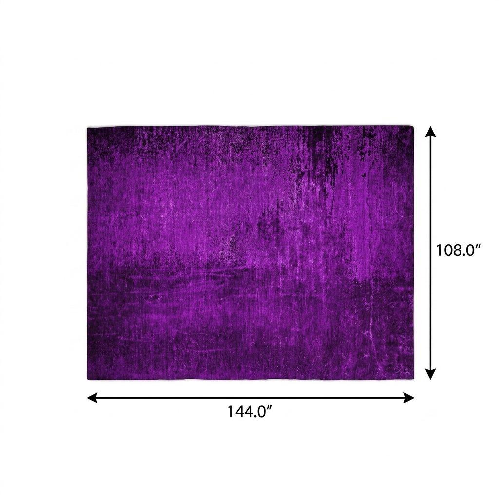 9' X 12' Purple And Charcoal Abstract Shag Washable Area Rug With UV Protection - HomeRoots - Flyclothing LLC