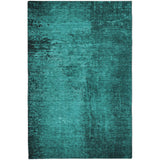 5' X 8' Teal And Charcoal Abstract Shag Washable Area Rug With UV Protection - HomeRoots - Flyclothing LLC