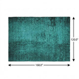 10' X 14' Teal And Charcoal Abstract Shag Washable Area Rug With UV Protection - HomeRoots - Flyclothing LLC