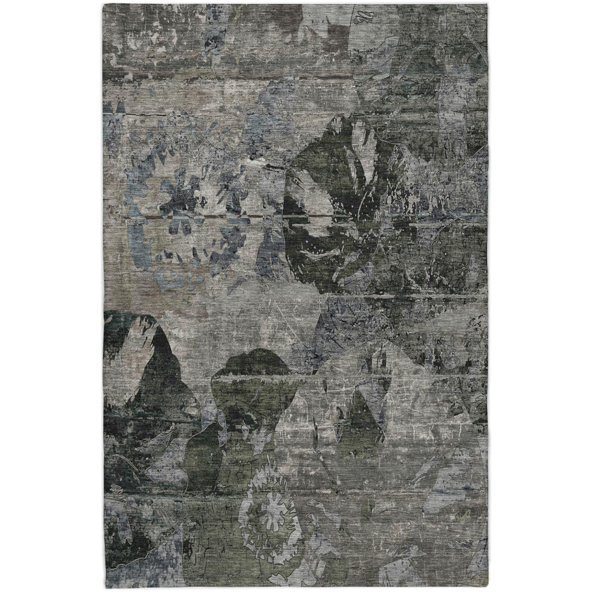 8' X 10' Gray And Taupe Abstract Shag Washable Area Rug With UV Protection - HomeRoots - Flyclothing LLC