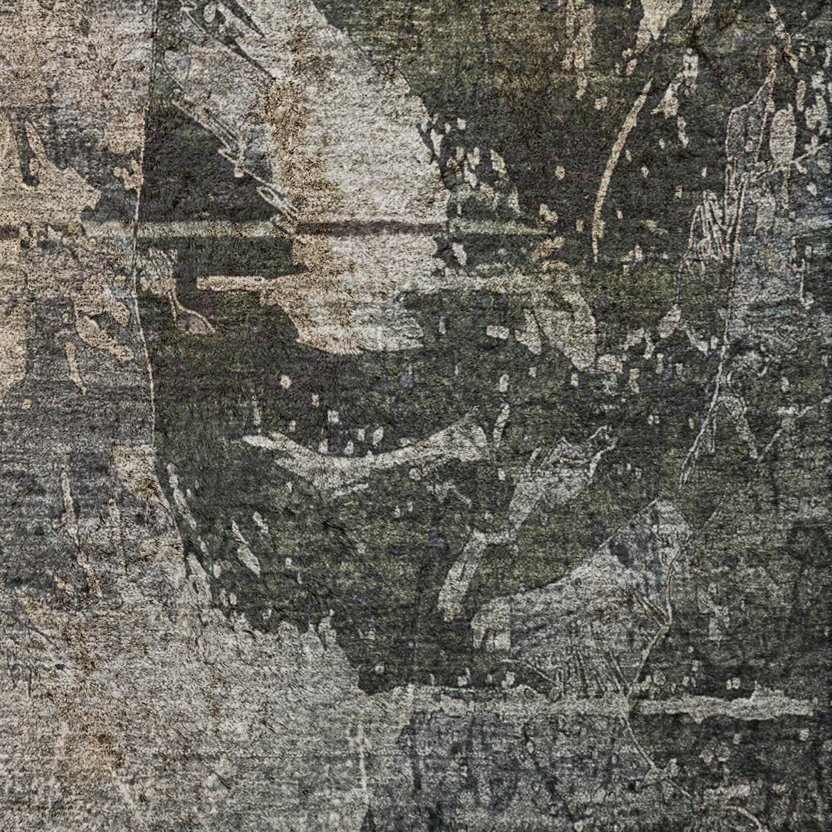 8' X 10' Gray And Taupe Abstract Shag Washable Area Rug With UV Protection - HomeRoots - Flyclothing LLC
