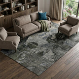 10' X 14' Gray And Taupe Abstract Shag Washable Area Rug With UV Protection - HomeRoots - Flyclothing LLC