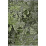 9' X 12' Green And Gray Abstract Shag Washable Area Rug With UV Protection - HomeRoots - Flyclothing LLC