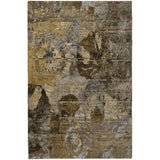 5' X 8' Brown And Beige Abstract Shag Washable Area Rug With UV Protection - HomeRoots - Flyclothing LLC