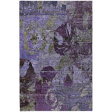 9' X 12' Purple And Gray Abstract Shag Washable Area Rug With UV Protection - HomeRoots - Flyclothing LLC