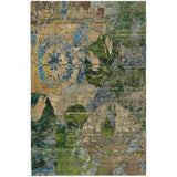 9' X 12' Taupe And Olive Green Abstract Shag Washable Area Rug With UV Protection - HomeRoots - Flyclothing LLC
