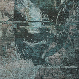 8' X 10' Teal And Gray Abstract Shag Washable Area Rug With UV Protection - HomeRoots - Flyclothing LLC