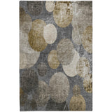 3' X 5' Brown And Taupe Geometric Shag Washable Area Rug With UV Protection - HomeRoots - Flyclothing LLC