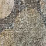 3' X 5' Brown And Taupe Geometric Shag Washable Area Rug With UV Protection - HomeRoots - Flyclothing LLC