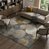 8' X 10' Brown And Taupe Geometric Shag Washable Area Rug With UV Protection - HomeRoots - Flyclothing LLC