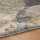 9' X 12' Brown And Taupe Geometric Shag Washable Area Rug With UV Protection - HomeRoots - Flyclothing LLC