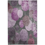 8' X 10' Red And Purple Geometric Shag Washable Area Rug With UV Protection - HomeRoots - Flyclothing LLC