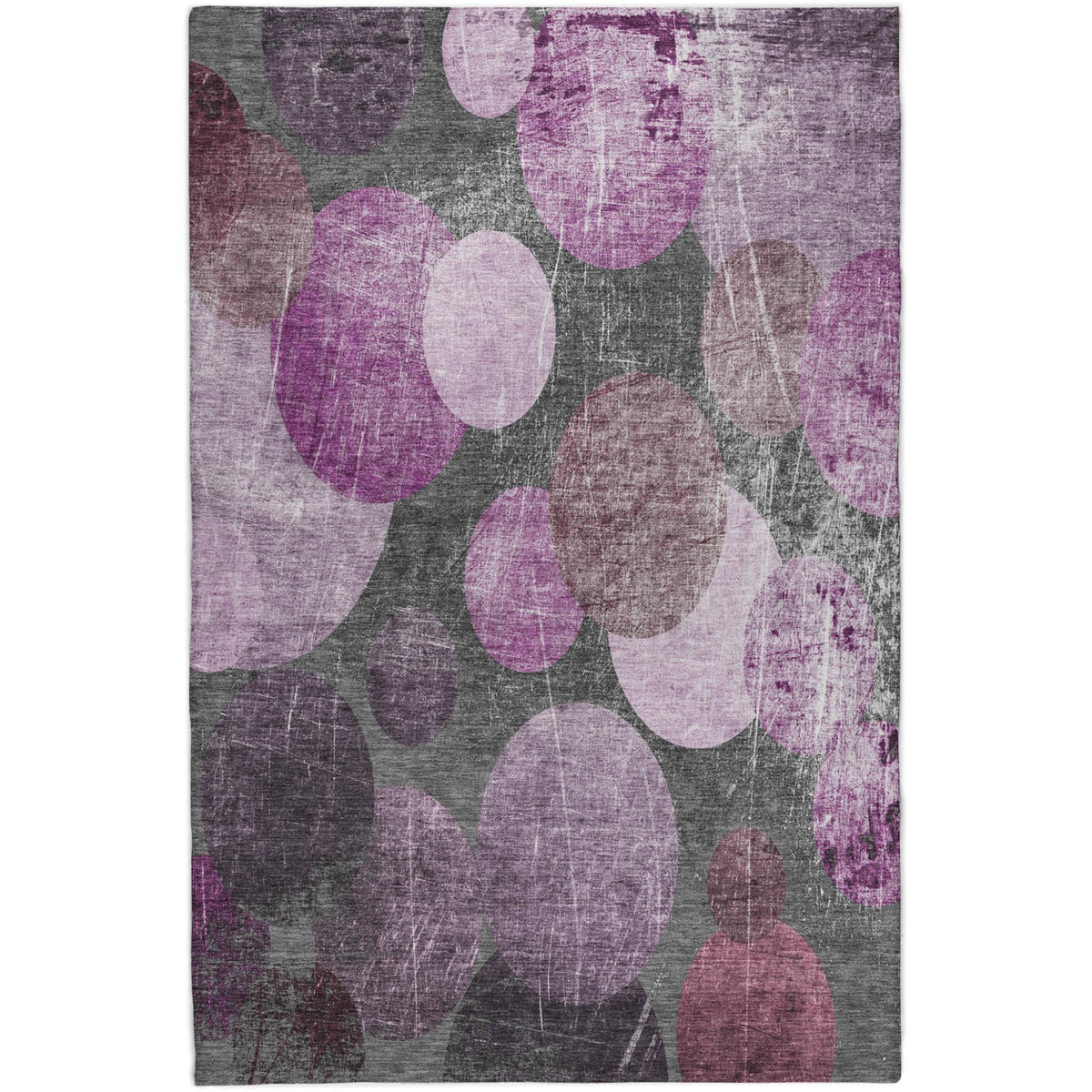 10' X 14' Red And Purple Geometric Shag Washable Area Rug With UV Protection - HomeRoots - Flyclothing LLC