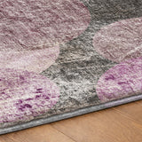 10' X 14' Red And Purple Geometric Shag Washable Area Rug With UV Protection - HomeRoots - Flyclothing LLC