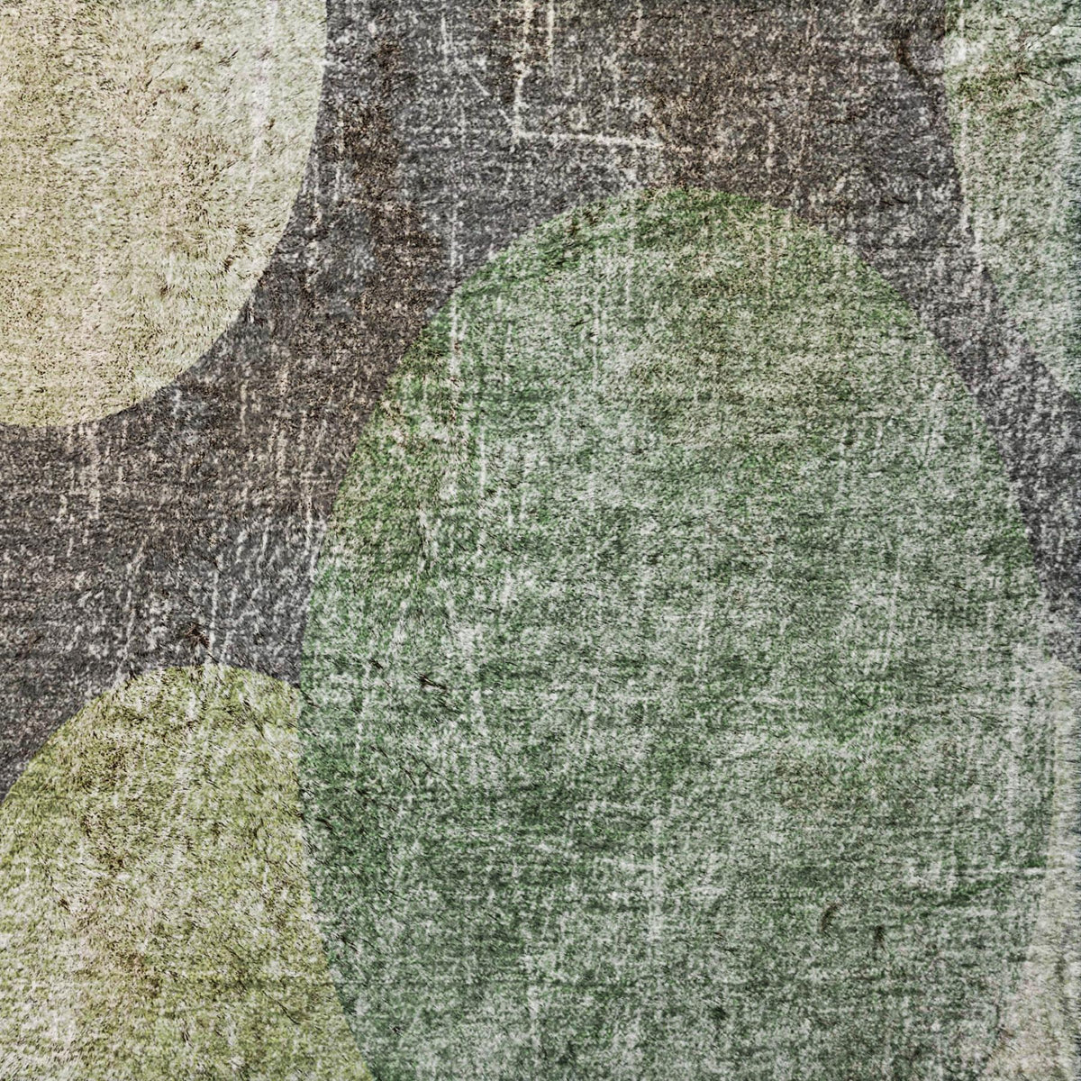 8' X 10' Green And Gray Geometric Shag Washable Area Rug With UV Protection - HomeRoots - Flyclothing LLC