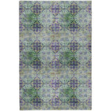 10' X 14' Purple And Gold Medallion Shag Washable Area Rug With UV Protection - HomeRoots - Flyclothing LLC