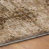 9' X 12' Taupe And Copper Medallion Shag Washable Area Rug With UV Protection - HomeRoots - Flyclothing LLC