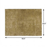 5' X 8' Beige And Brown Abstract Shag Washable Area Rug With UV Protection - HomeRoots - Flyclothing LLC