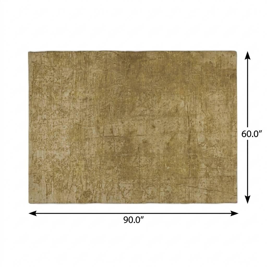 5' X 8' Beige And Brown Abstract Shag Washable Area Rug With UV Protection - HomeRoots - Flyclothing LLC