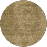8' Beige And Brown Abstract Shag Washable Round Rug With UV Protection - HomeRoots - Flyclothing LLC