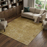 8' X 10' Beige And Brown Abstract Shag Washable Area Rug With UV Protection - HomeRoots - Flyclothing LLC